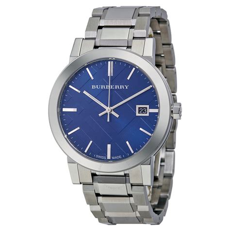 bu9031 burberry watch|Burberry BU9031 Blue Check Stamped Dial Men's Watch.